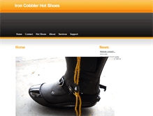 Tablet Screenshot of ironcobblerhotshoes.com